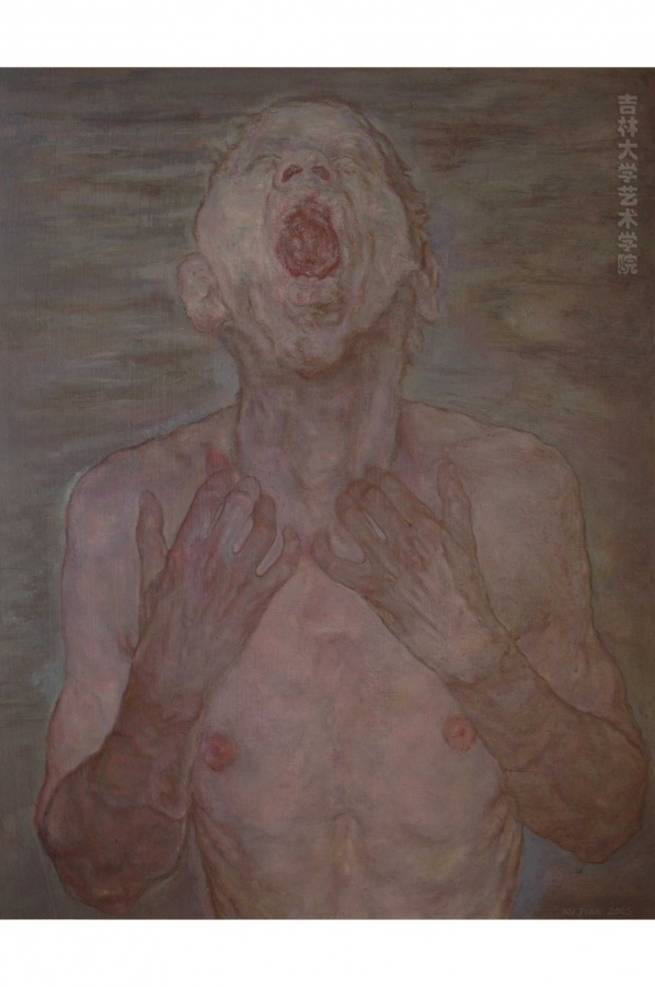 呐喊NO.2 55x46cm 纸上丙烯 2005 .jpg