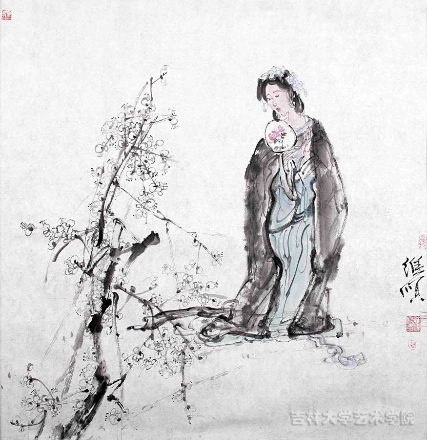 踏春 69x69cm 2012年 类维顺.jpg